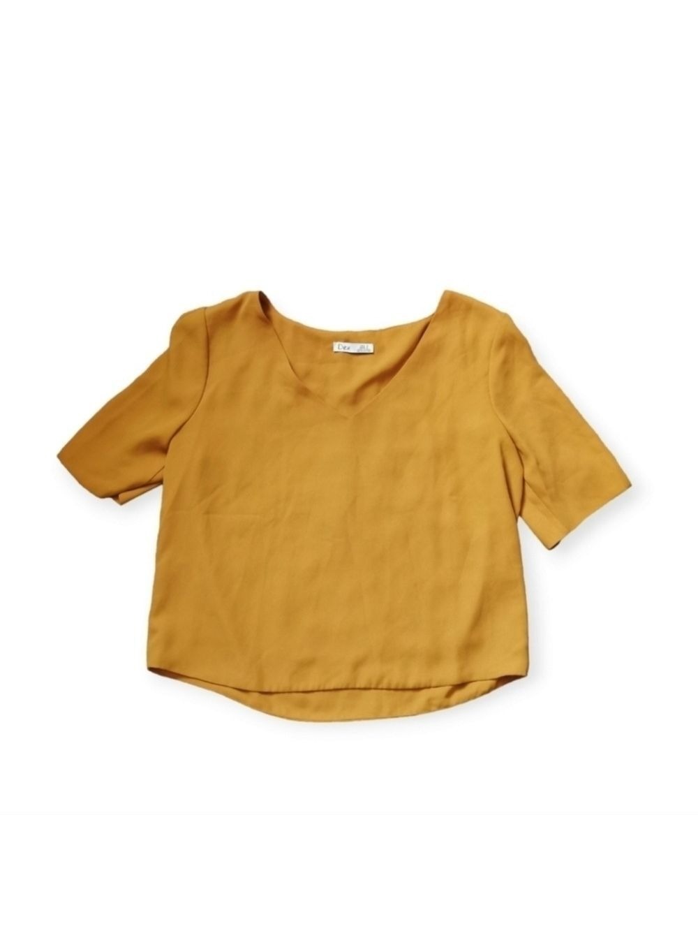 DEX CROP Top Mustard Top Shirt